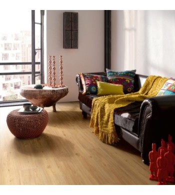 Vinyl Parador Basic 30 Dub prírodná  kartáčovaná štruktúra 1649299 1L trieda 23/31 Safe-Lock 1207x216x9,4 mm/0,3 mm