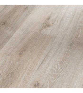 Vinyl Parador Classic 2030 Dub Royal white biely bielená  kartáčovaná štruktúra široká lamela 1513465 1207x216x9,6 mm