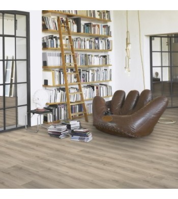 Vinyl Parador Classic 2030 Dub Royal white biely bielená  kartáčovaná štruktúra široká lamela 1513465 1207x216x9,6 mm