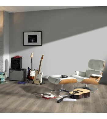 Vinyl Parador Classic 2030 Dub Royal white biely bielená  kartáčovaná štruktúra široká lamela 1513465 1207x216x9,6 mm