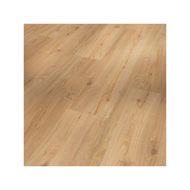 Vinyl Parador Classic 2030 Dub prí­rodná  kartáčovaná štruktúra široká lamela V-drážka 1744614 1207x216x9,6 mm