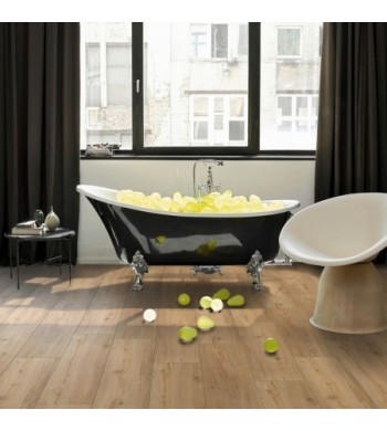 Vinyl Parador Classic 2030 Dub prí­rodná  kartáčovaná štruktúra široká lamela V-drážka 1744614 1207x216x9,6 mm