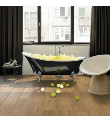 Design flooring Vinyl Trendtime 6 Dub prí­rodná  kartáčovaná štruktúra široká lamela V-drážka 1744637 2200x216x9,6 mm