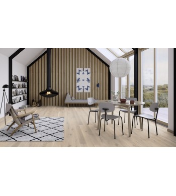 BOEN Dub Pale white 1 lam / biely mat. lak PIG8V6FD