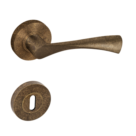 Kľučka na dvere MPK - SPIRIT - R BRA - bronz antik (DAB)