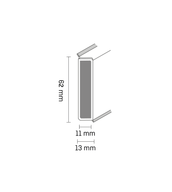 Soklová lišta Cubu flex life biela 60mm