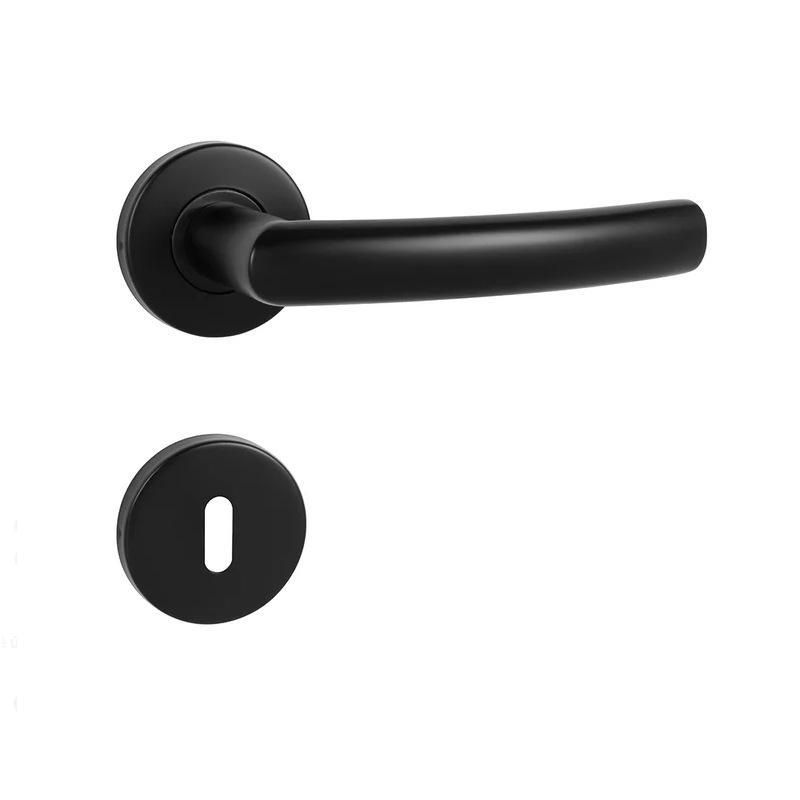 Kľučka na dvere MP - ESSO - R CIM - čierna matná (EB)