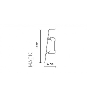 Soklová lišta ARBITON MACK 25 Gaštan Girona