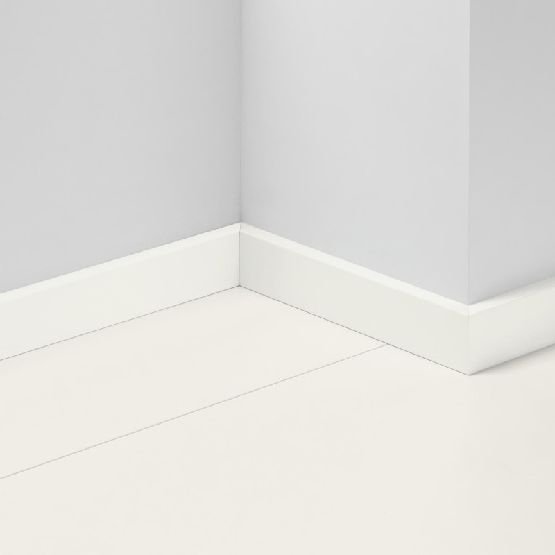 Lišta soklová Parador SL5 WF Jednofarebná biela D002 RAL9016 Vodeodolná 1748959 2200x16x50 mm